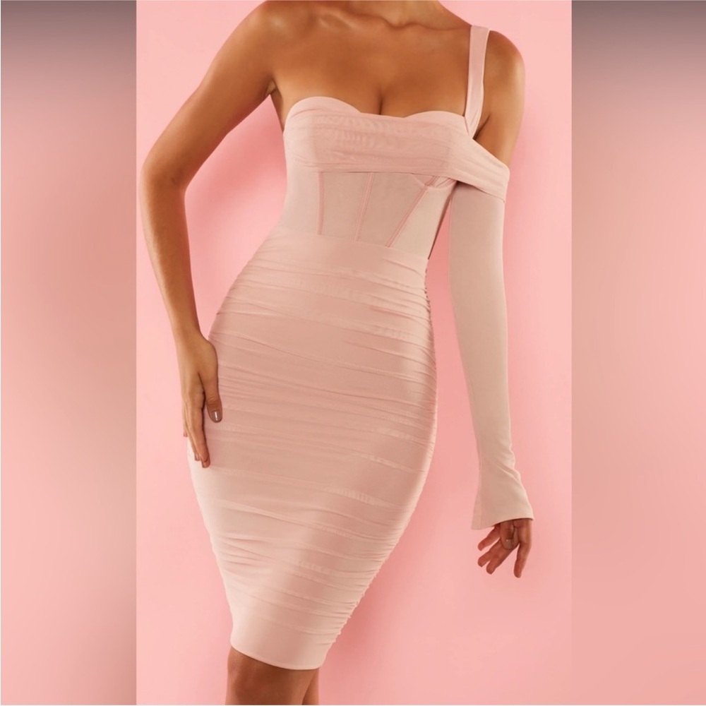 Oh Polly Corset Midi Dress sz UK8